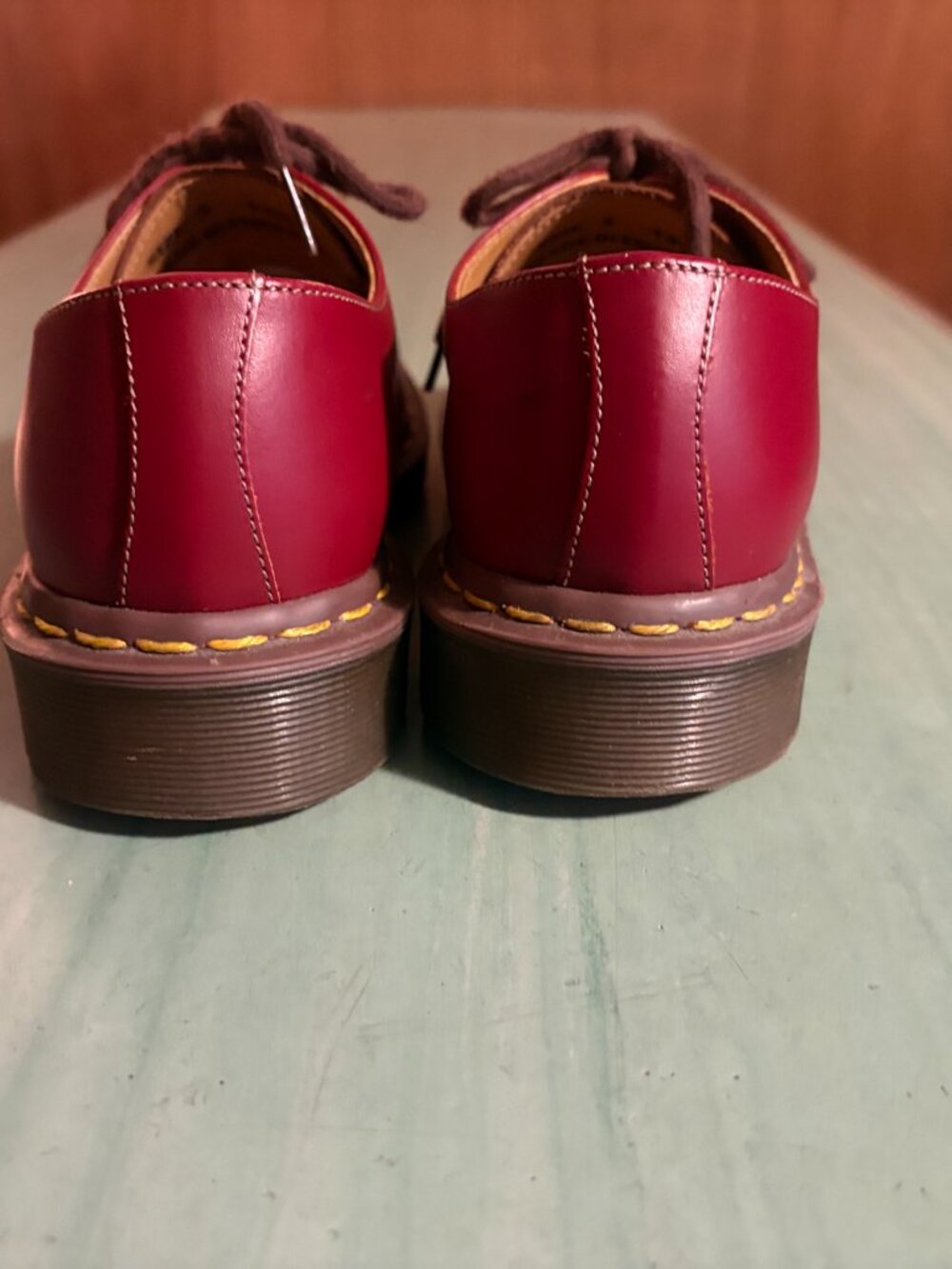 Vintage Womens Dr. Doc Martens 1461 Oxblood Oxford Shoe UK 5 US Size 7 England - Picture 4 of 10